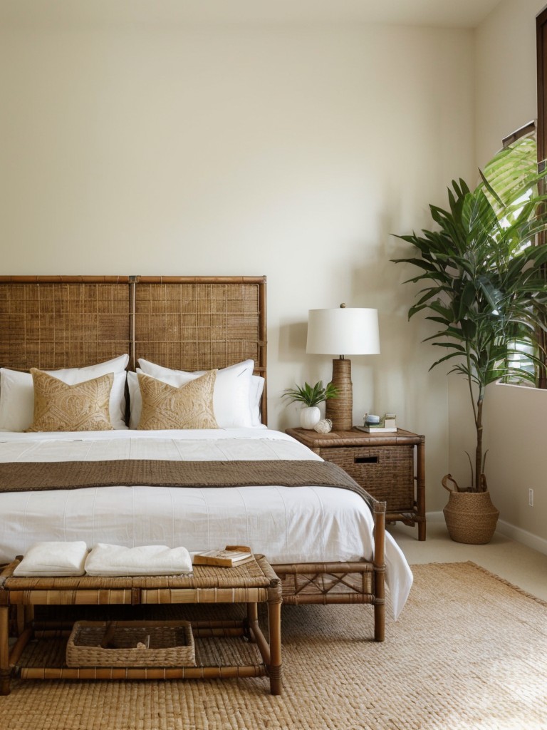 Tropical Oasis Vibes: Transform Your Bedroom with Rattan and Jute!