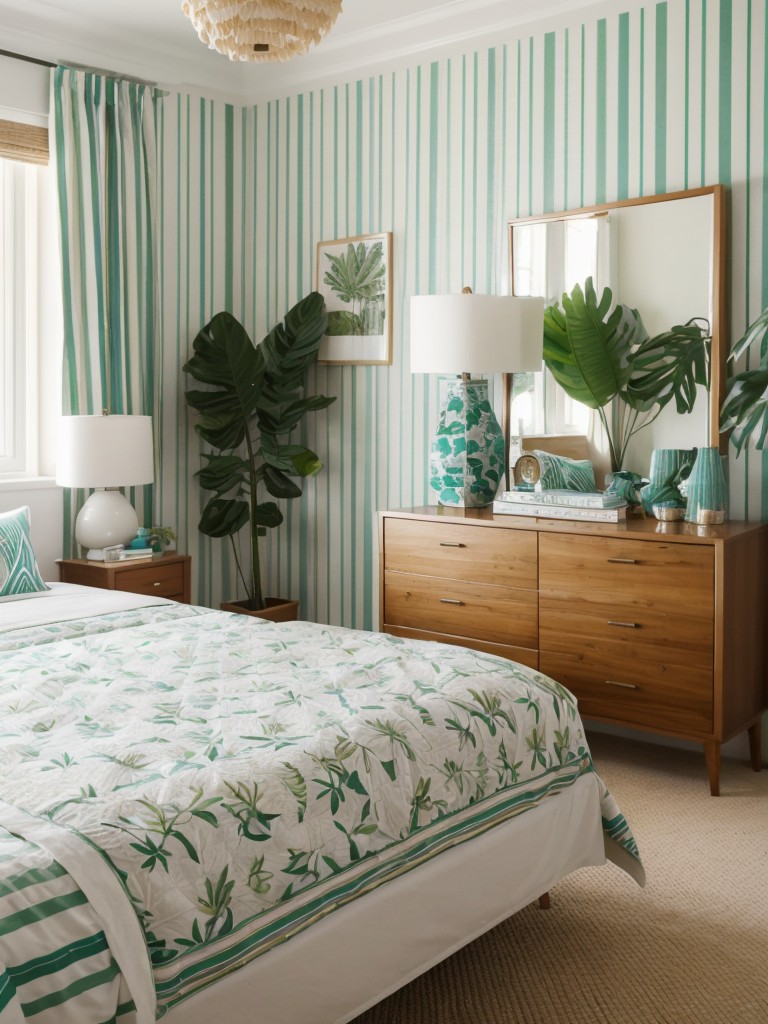 Tropical Paradise in Your Bedroom: Mix and Match Prints for a Stunning Space