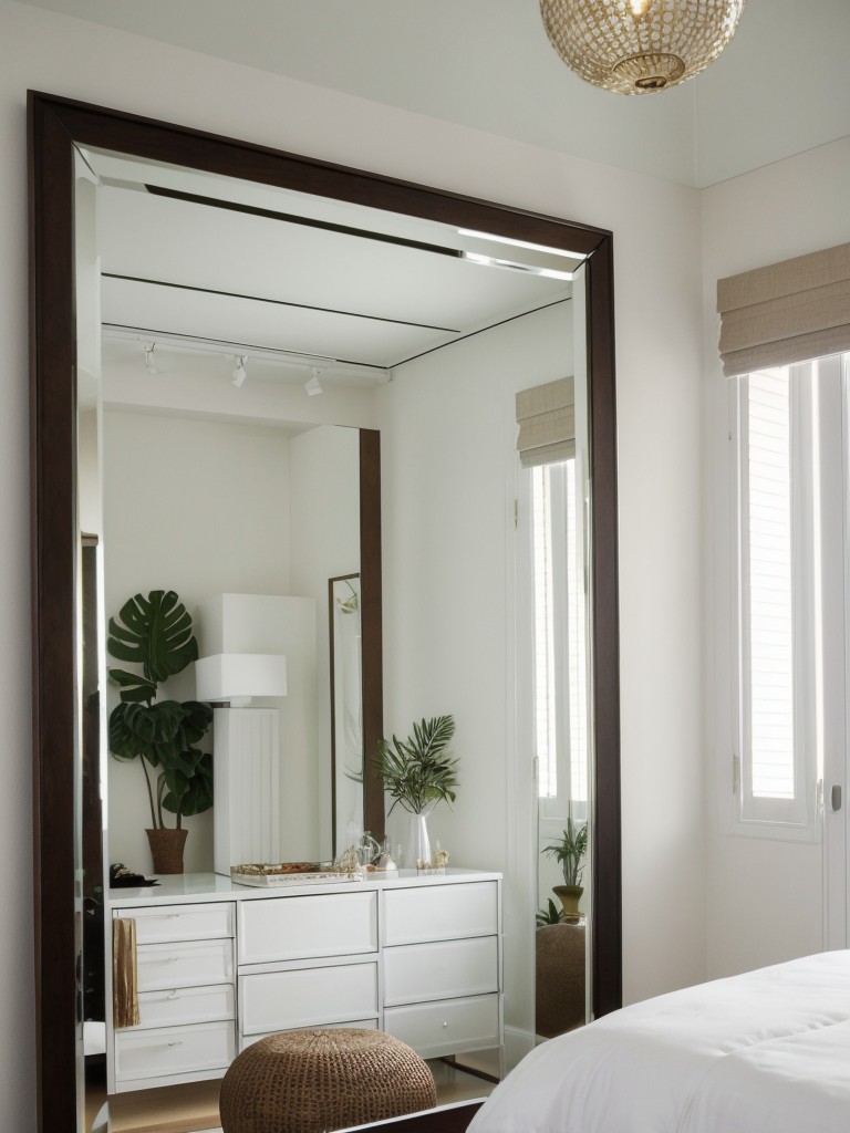 Create an Illusion of Space with Bedroom Mirrors!