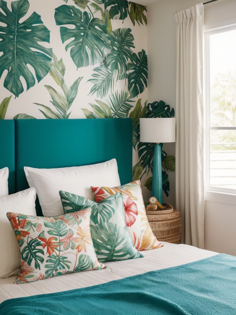 Bring the Tropics to Your Bedroom with Whimsical Decor!