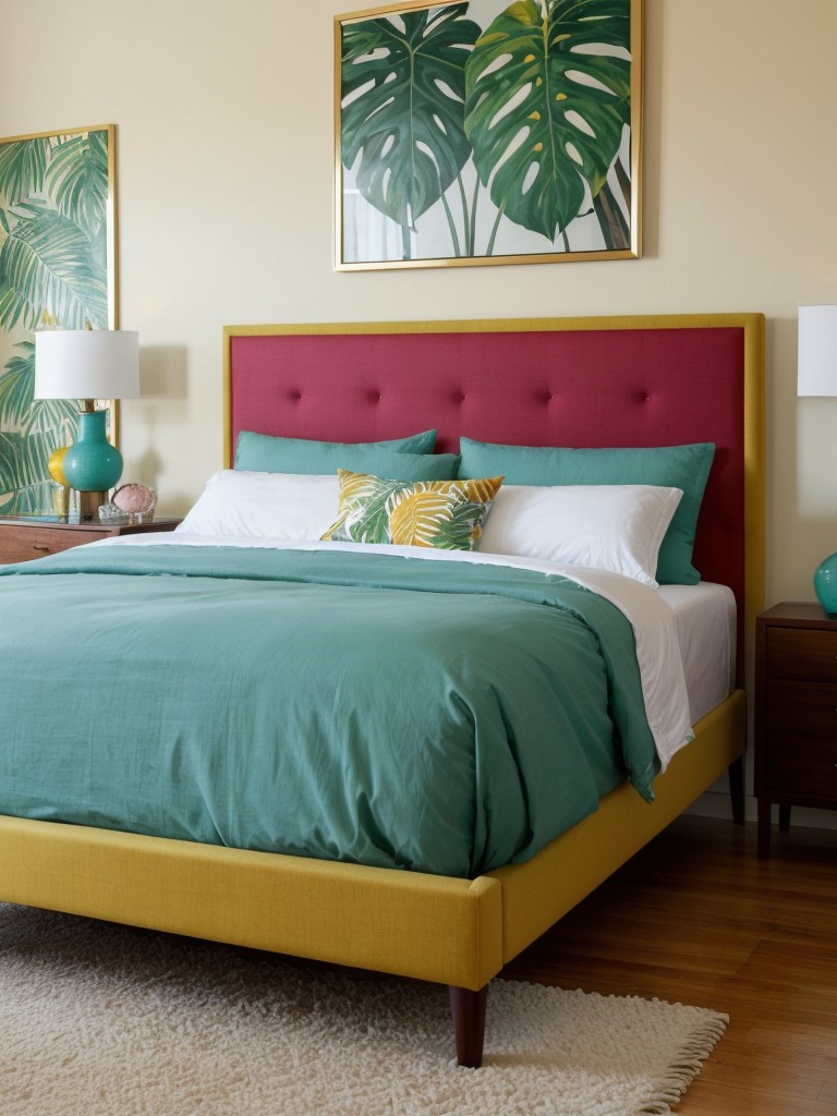 Tropical Bedroom Bliss: Transform Your Space with a Statement Headboard!