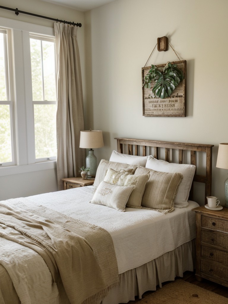 Create your dream farmhouse bedroom with vintage charm and cozy vibes.