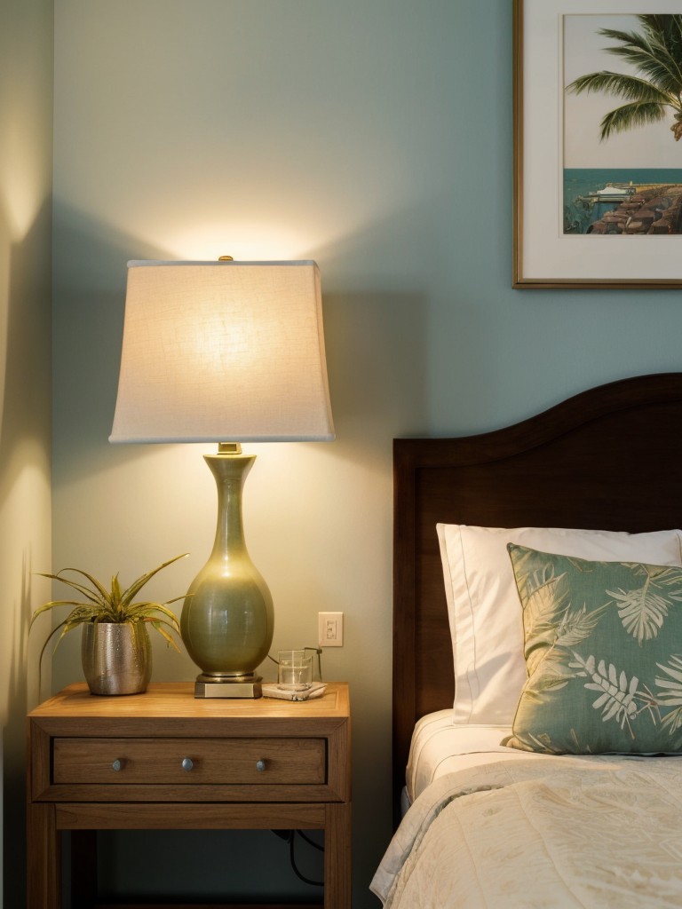 Cozy Tropical Bedroom Vibes: Easy Lighting Ideas for Apartment Living!