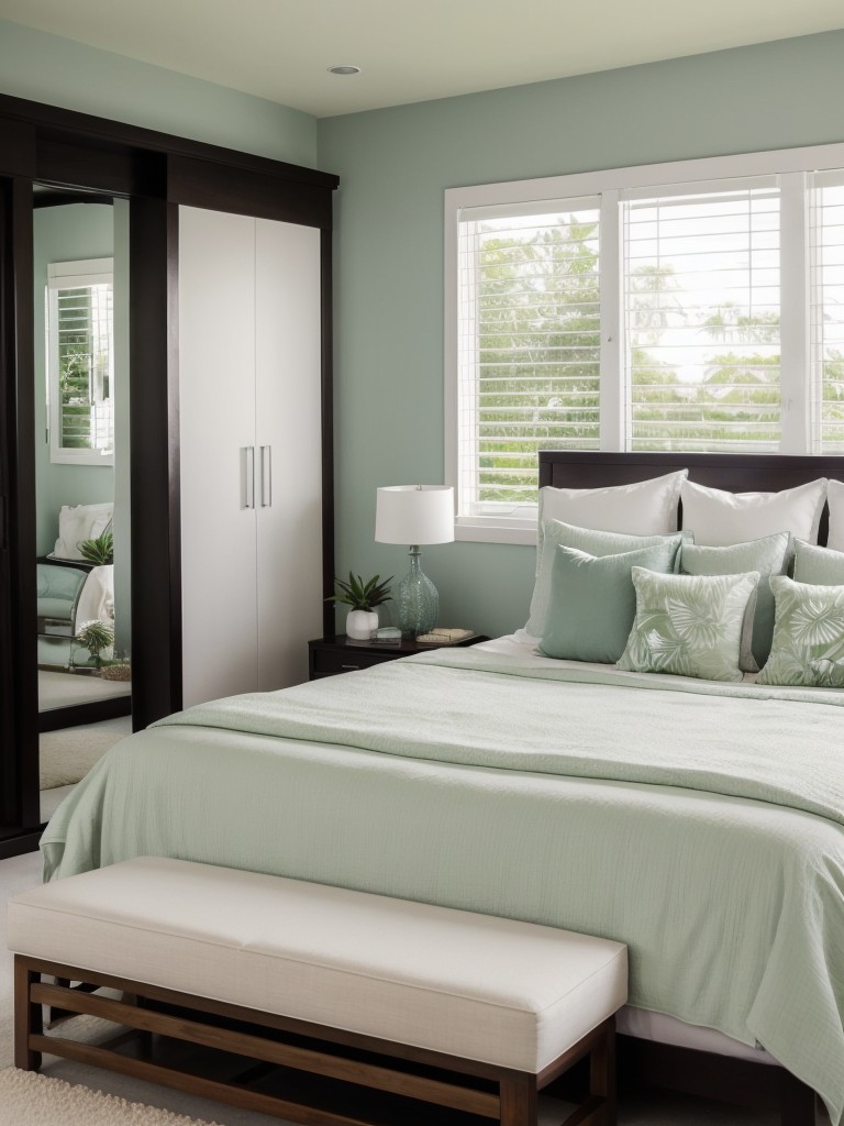 Create a Serene Tropical Retreat with Monochromatic Bedroom Decor!