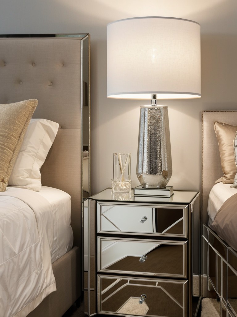 Chic Apartment Bedroom: Elevate with Modern Metallic Accents!