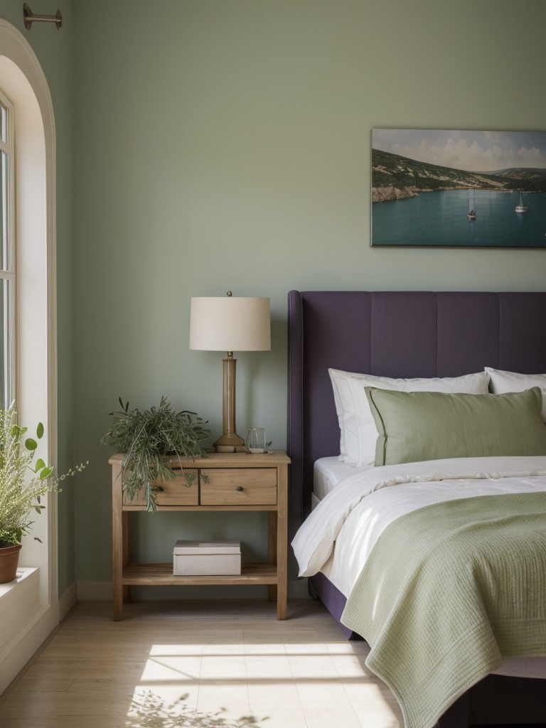 Mediterranean Magic: Transform Your Bedroom with Lush Plants and Fragrant Herbs!