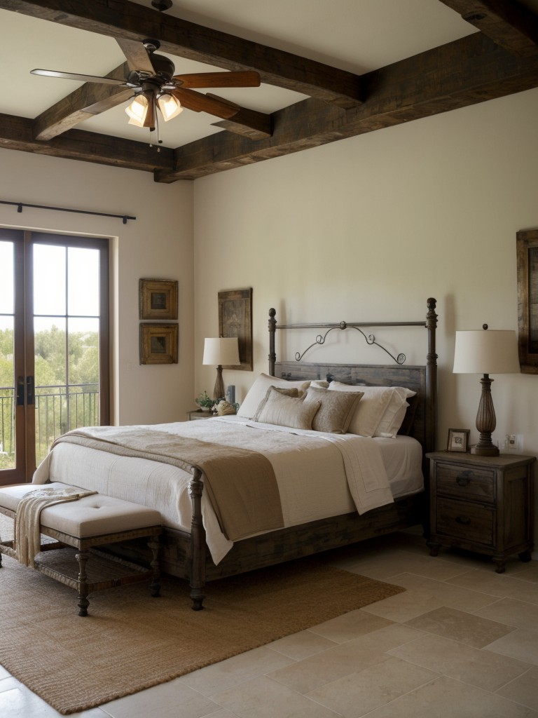 Rustic Mediterranean Bedroom: Wrought Iron Décor for Timeless Charm