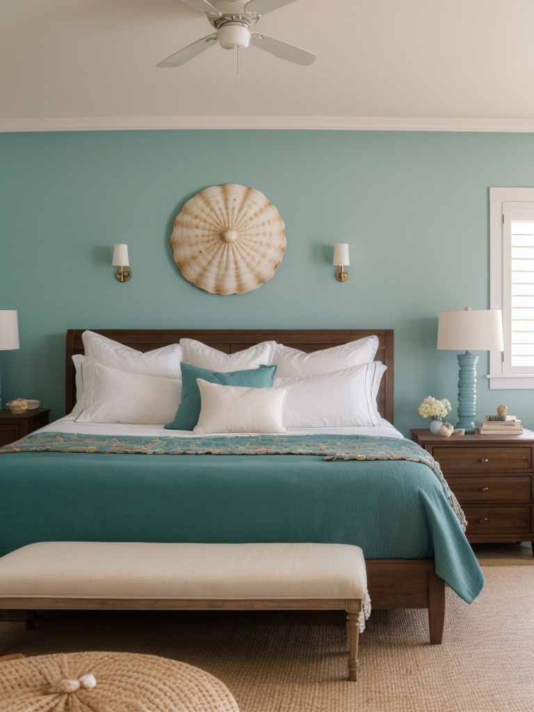 Luxe Mediterranean Bedroom: Add Seashell Memories!