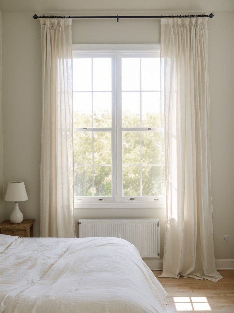 Mediterranean Magic: Light and Airy Bedroom with Sheer Curtains!