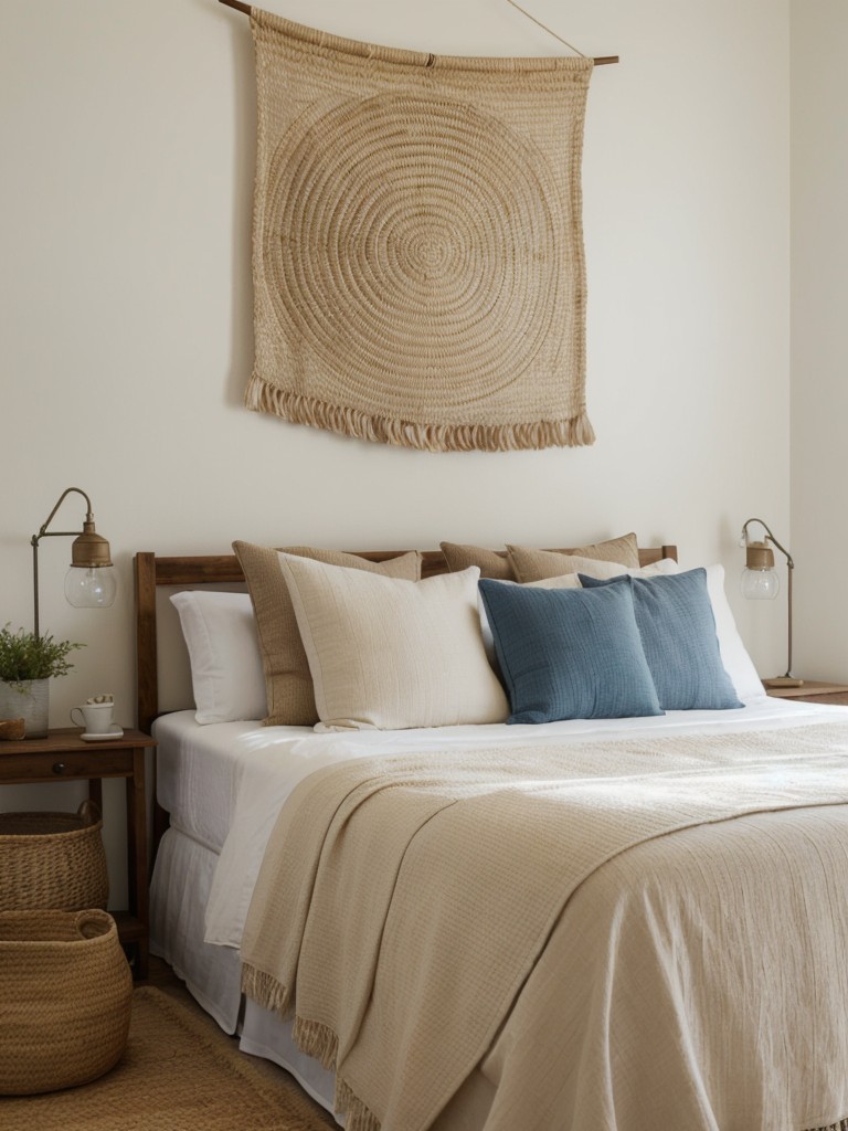 Mediterranean Bedroom Vibes: Woven Baskets & Tapestries for Inspired Decor