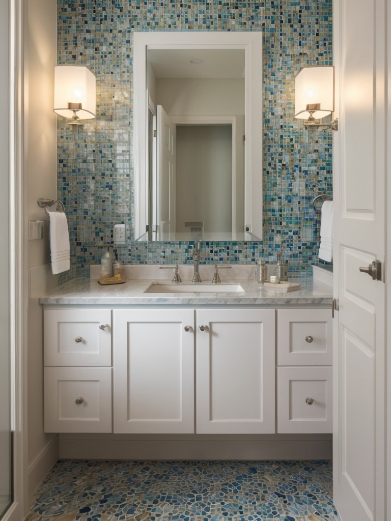 Mosaic Bathroom Backsplashes: Mediterranean Vibes for Your Apartment!