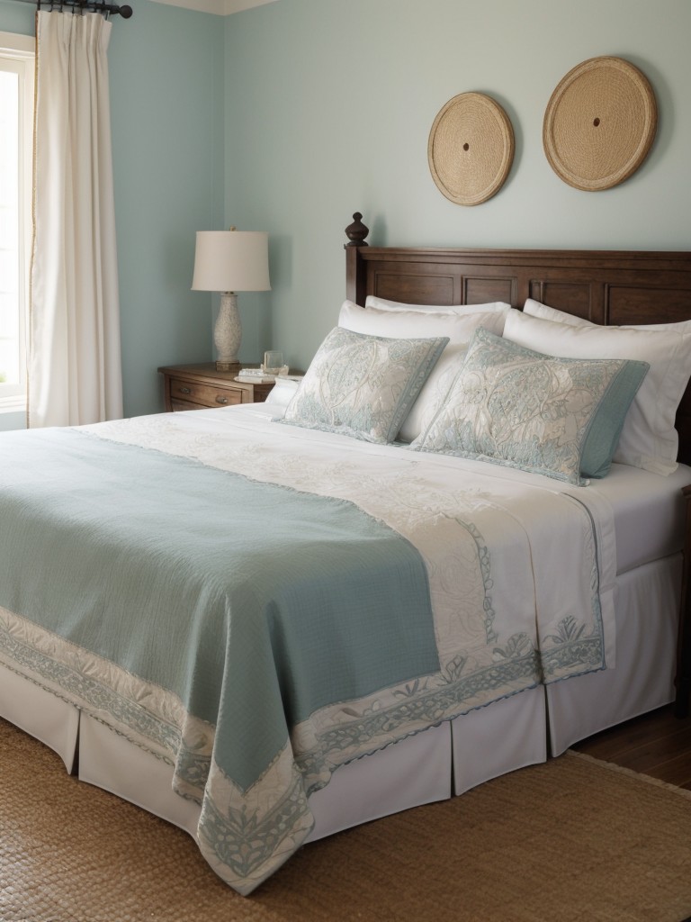 Create a Mediterranean Escape in Your Bedroom with Intricate Embroidered Bedding!