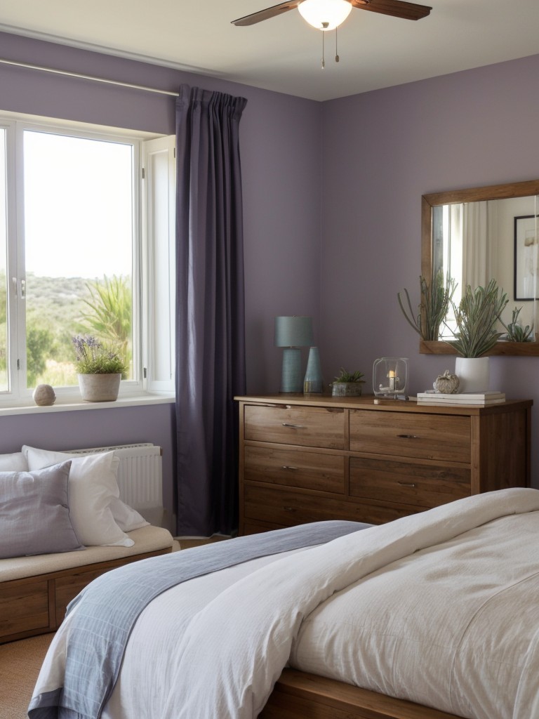 Create a Med-inspired bedroom with calming scents: lavender, rosemary, and more! ?