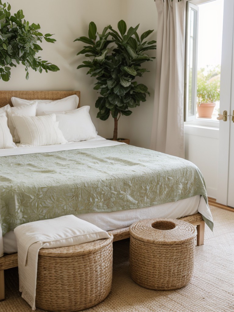 Mediterranean Bedroom Bliss: Natural Elements for Outdoor Charm