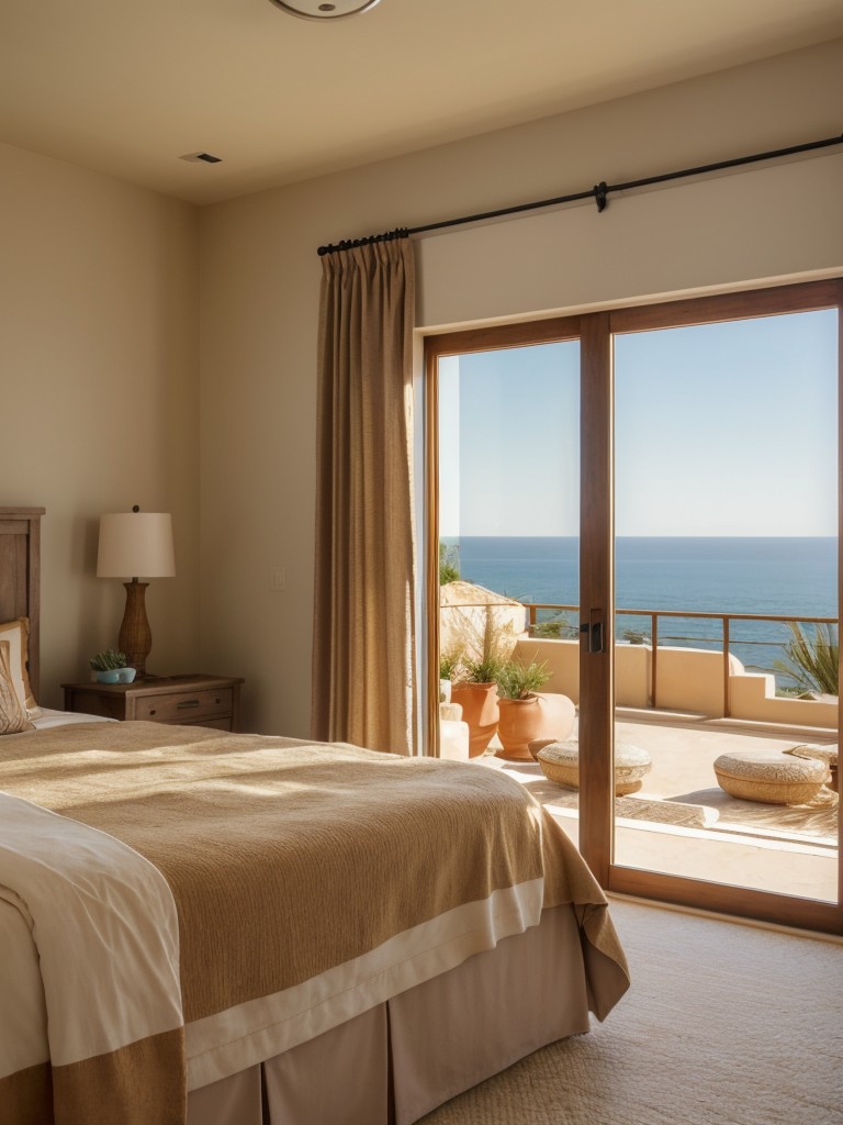 Mediterranean-inspired bedroom: Embrace warm earthy tones for a charming touch!