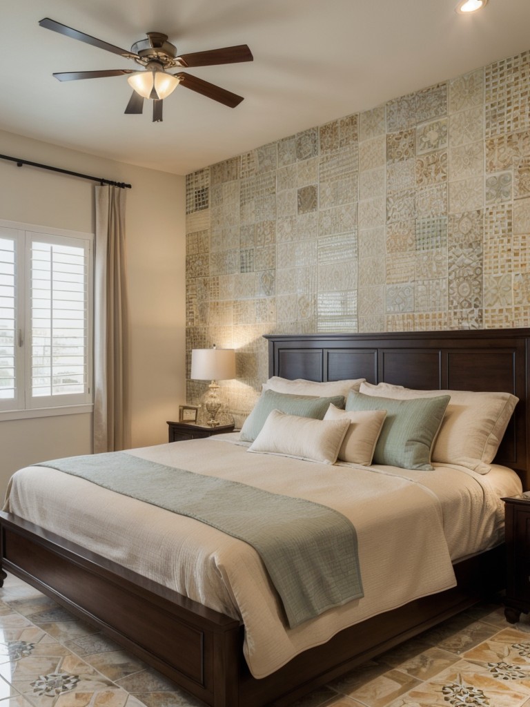 Mediterranean Vibes: Elevate Your Bedroom with Ceramic Tiles and Mosaic Accents!