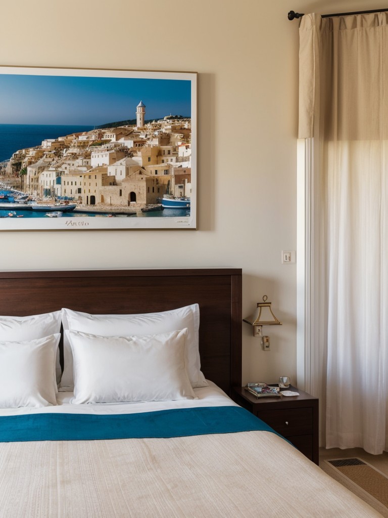 Mediterranean Charm: Transform Your Bedroom with Travel Souvenirs!