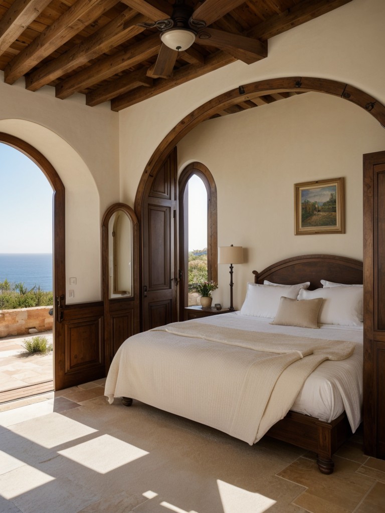 Create Mediterranean Vibes in Your Bedroom with Architectural Elements!