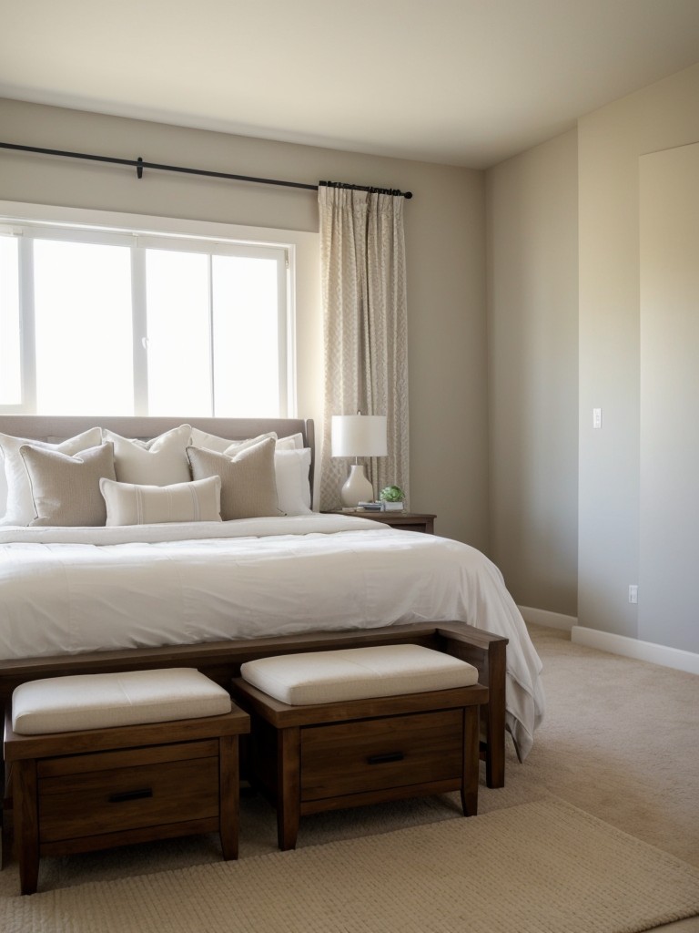 Mediterranean-Inspired Master Bedroom: Add a Cozy Bench for Elegance