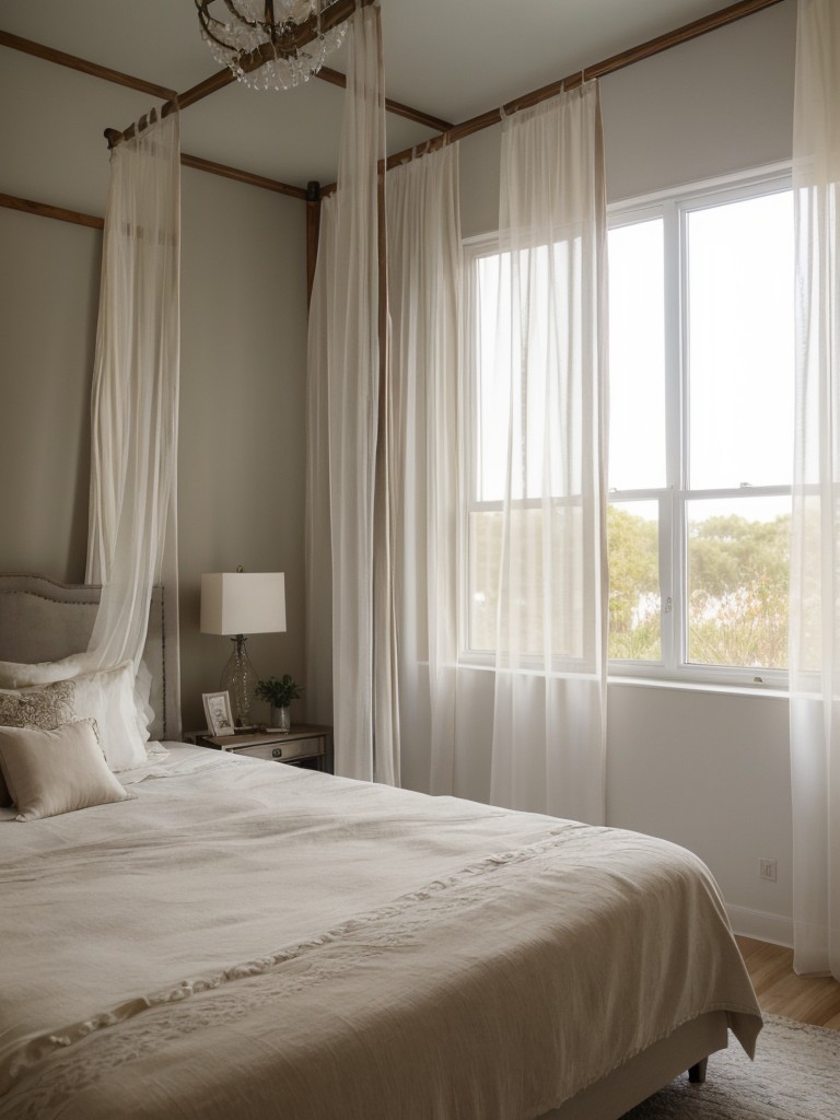 Romantic Boho Vibes: Elegant Canopy Bed for Dreamy Bedrooms