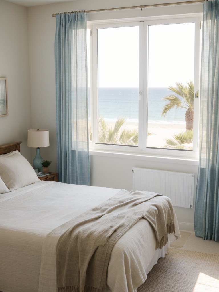 Create a Coastal Retreat with Sheer Linen Curtains