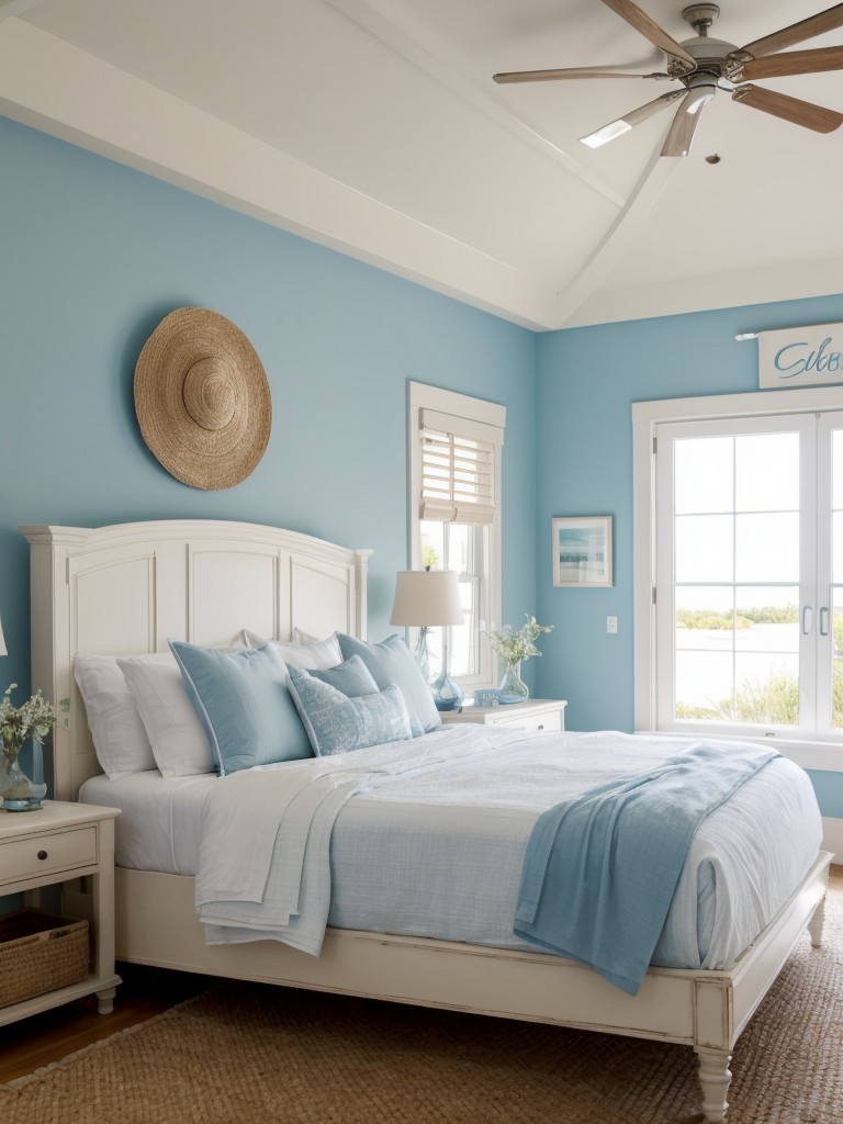 Mediterranean-Inspired Bedroom: Coastal Bliss with Nautical Accents