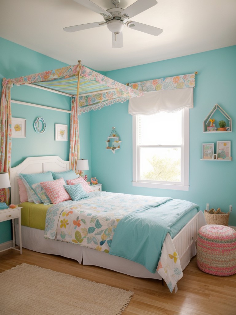 Whimsical Mediterranean Bedroom: Bright, Playful, and Fun!