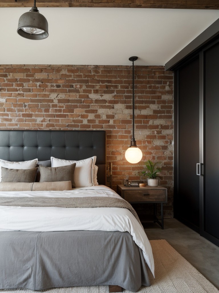 Urban Loft Vibes: Industrial Elements for a Modern Apartment Bedroom