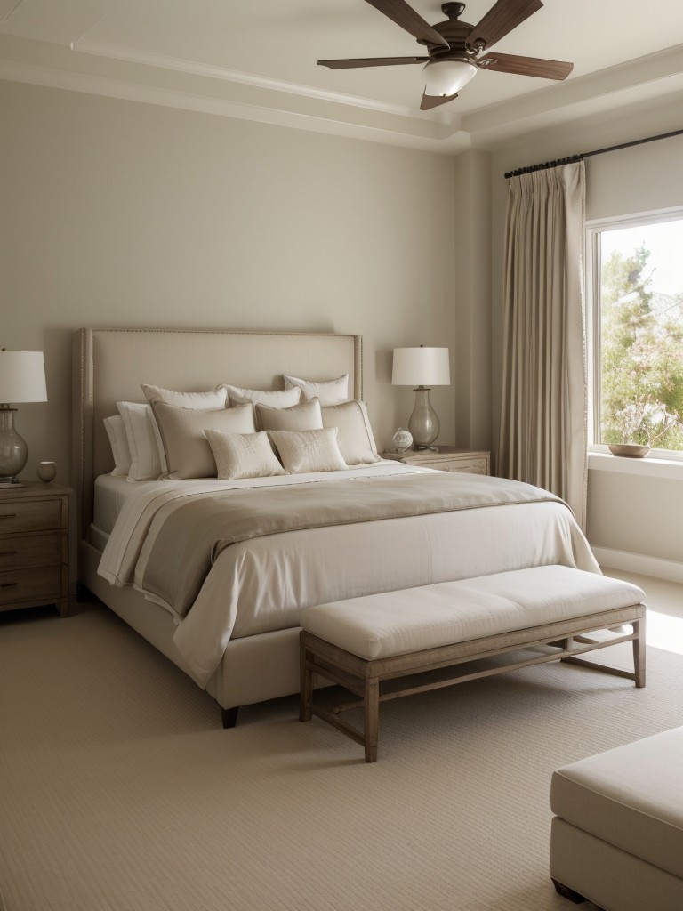 Create a Tranquil Mediterranean Oasis in Your Bedroom with Soft Neutrals.