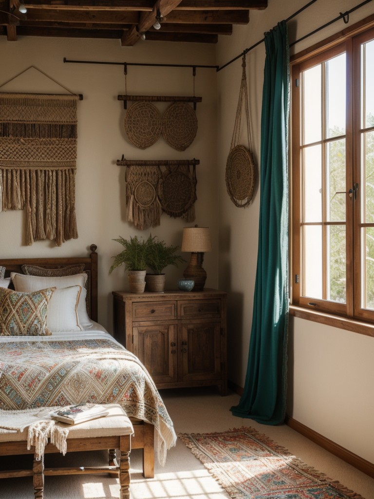 Boho Chic Apartment Vibes: Rustic meets Refined Mediterranean Bedroom Decor