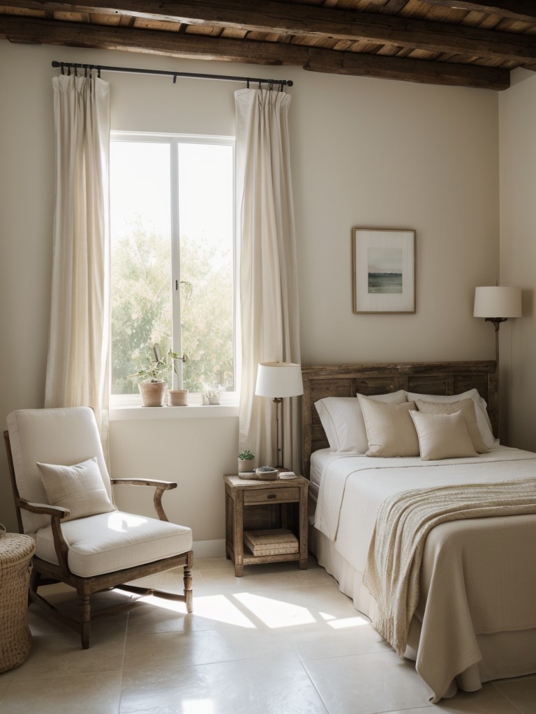 Calming Mediterranean Bedroom: Rustic & Refined Vibes