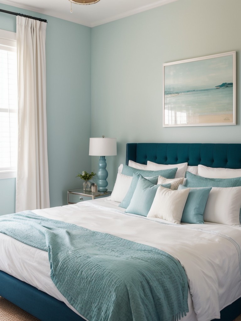 Serene Mediterranean-inspired bedroom decor. Transform your space with calming colors.