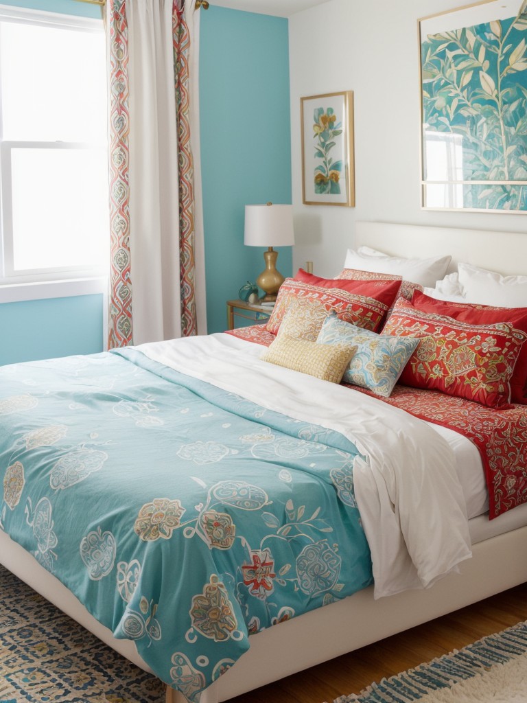 Mediterranean Vibes for Your Bedroom: Playful Patterns and Vibrant Décor