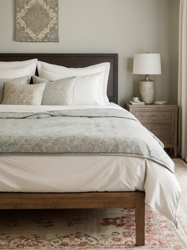 Create a Mediterranean Oasis in Your Bedroom with Layered Textiles!