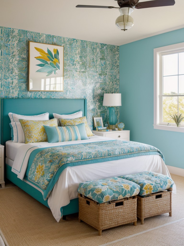 Mediterranean Bedroom Vibes: Energize Your Space with Bold Colors!