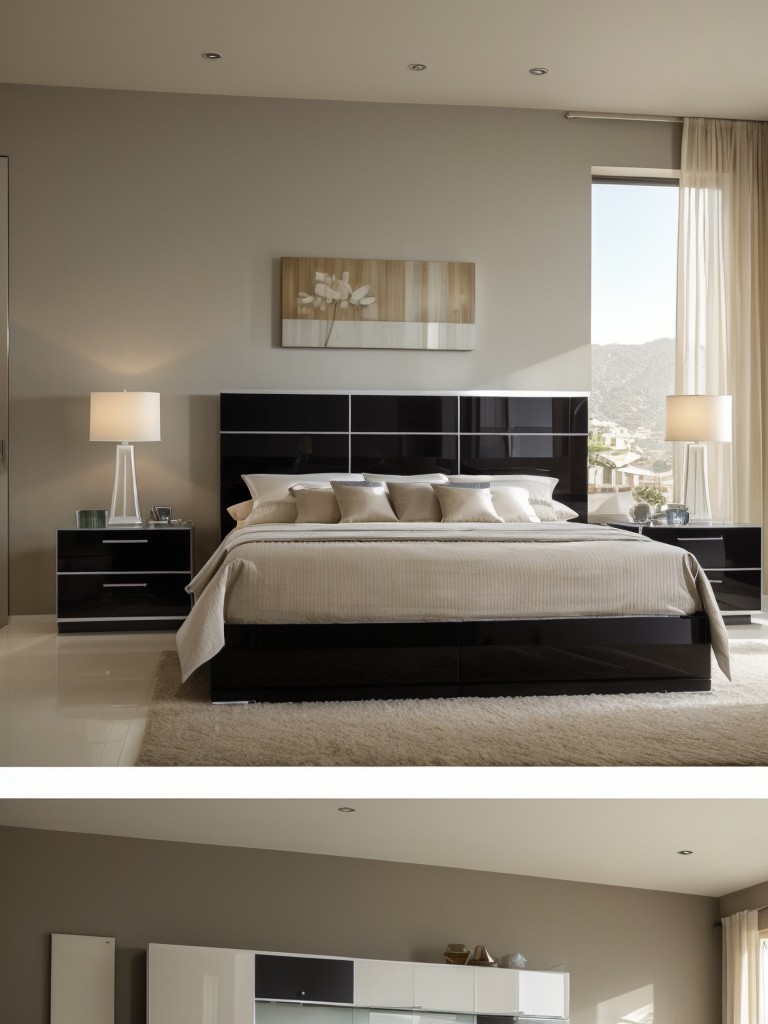 Create a Chic Mediterranean Bedroom with High-Gloss Finishes & Acrylic Furniture!