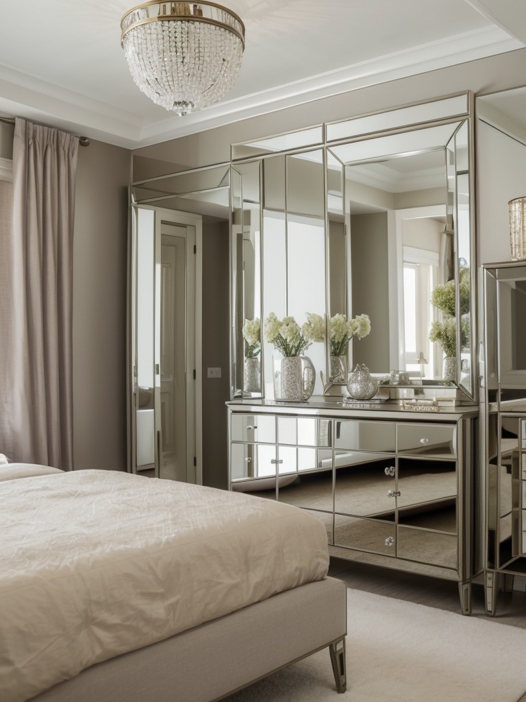 Create a Mediterranean Bedroom Oasis with Mirrored Accents!