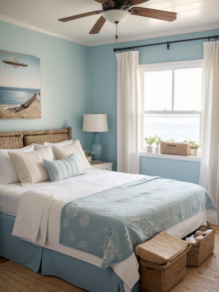 Coastal-inspired Oasis: Transform Your Bedroom into a Mediterranean Getaway!