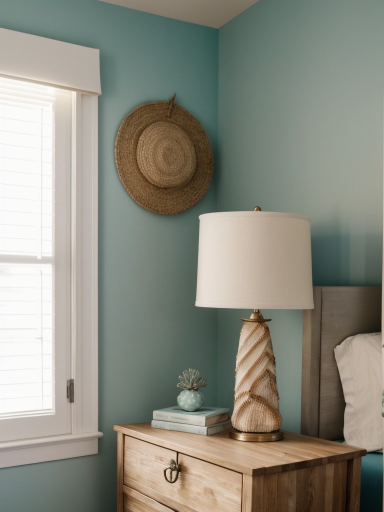 Beachy Bedroom Vibes: Transform Your Nightstand with Seashell Decor