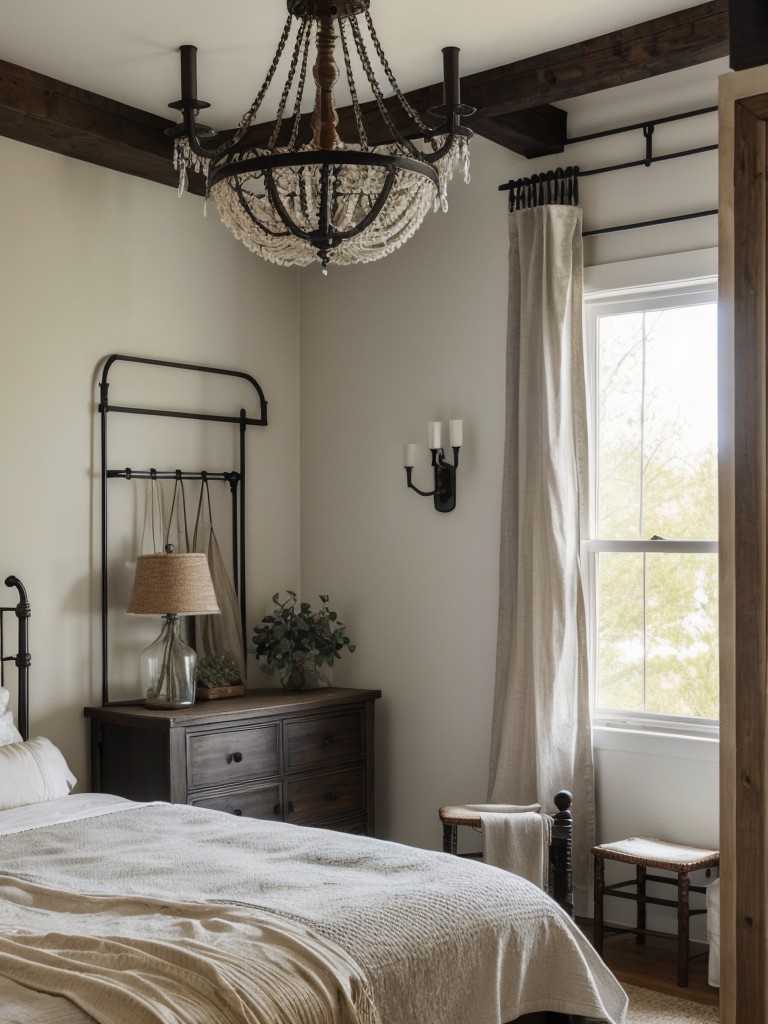 Farmhouse-inspired apartment decor: Elegant touches for bedrooms!