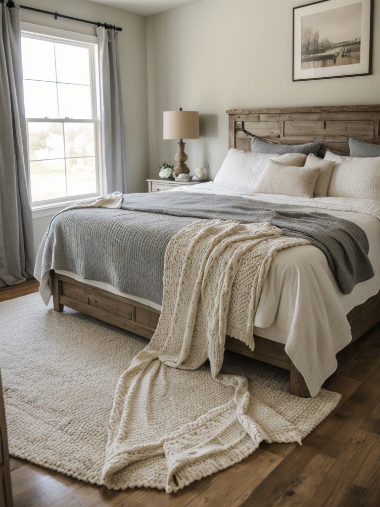 Farmhouse-inspired bedrooms: cozy and tranquil havens for your apartment.