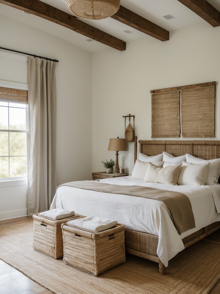 Cozy Farmhouse Bedrooms: Natural Elements for a Rustic Retreat.