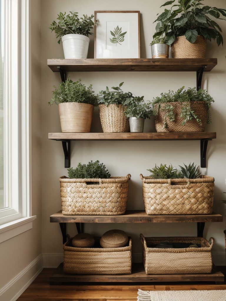 Cozy Apartment Bedroom Decor Ideas: Open Wood Shelving & Organizational Bliss!