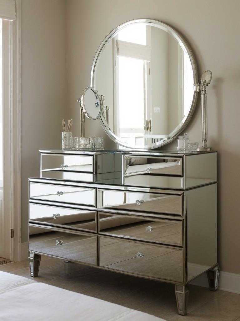 Create a Mediterranean Bedroom Oasis with Mirrored Furniture