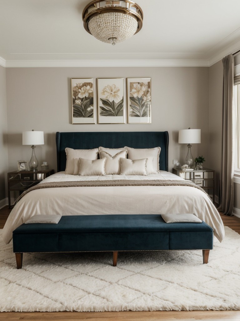 Cozy and Chic Apartment Bedroom: Art Deco Decor Inspiration!