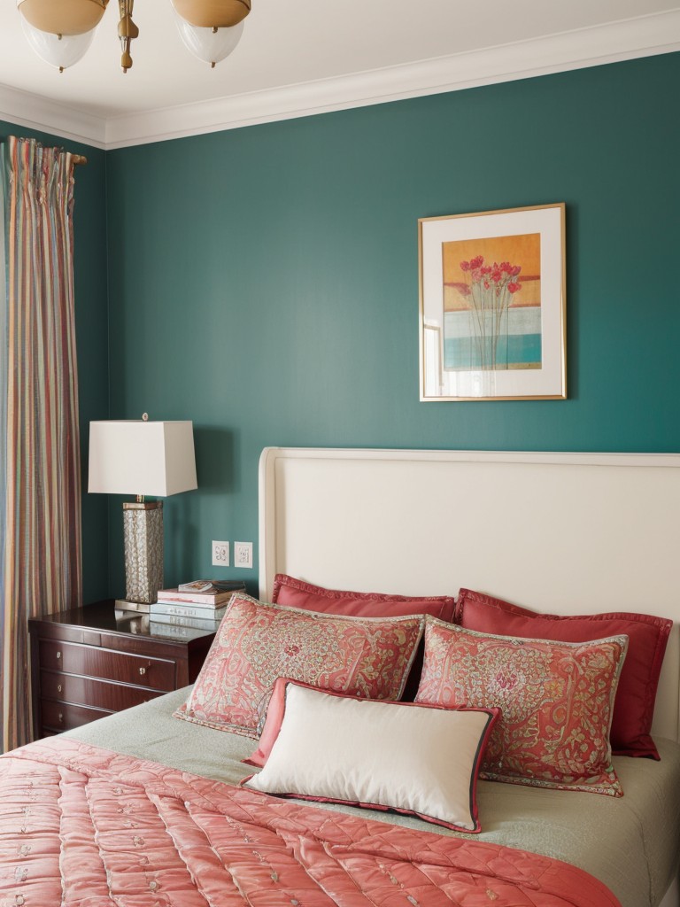 Colorful Accent Ideas for Your Art Deco Bedroom