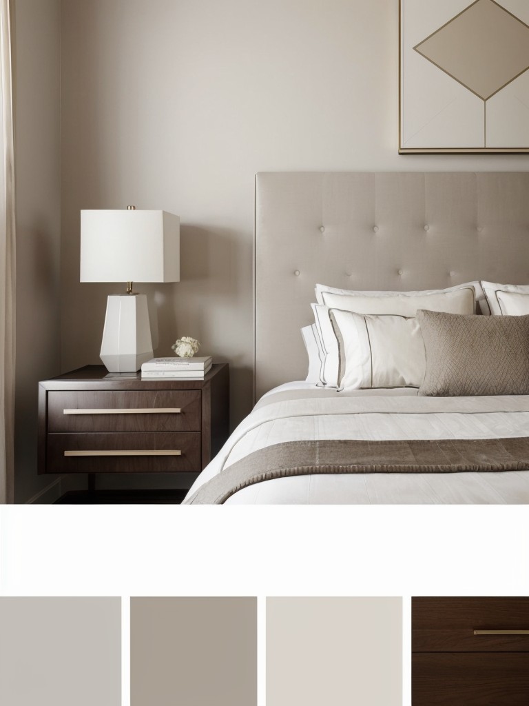 Chic Art Deco Bedroom: Modern, minimalist, and versatile.