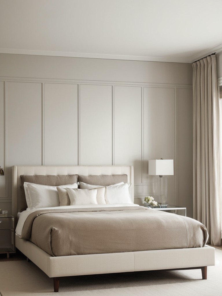 Serenely chic Art Deco bedroom inspiration.