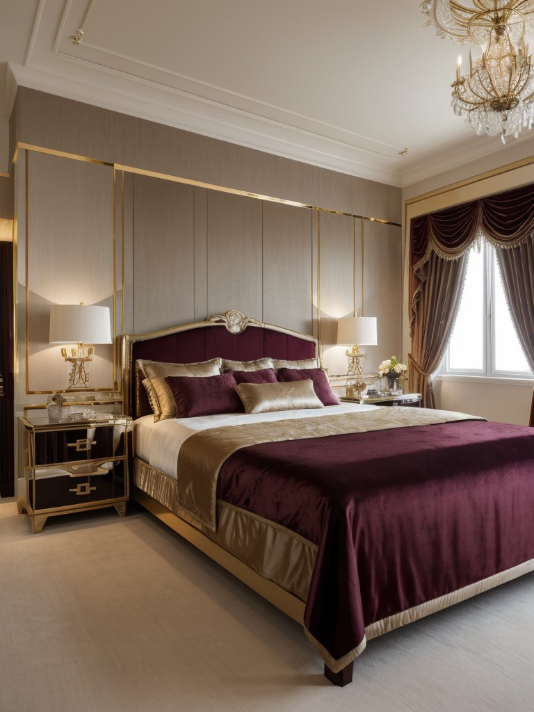 Opulent Art Deco Bedroom: Luxe Fabrics for a Lavish Look