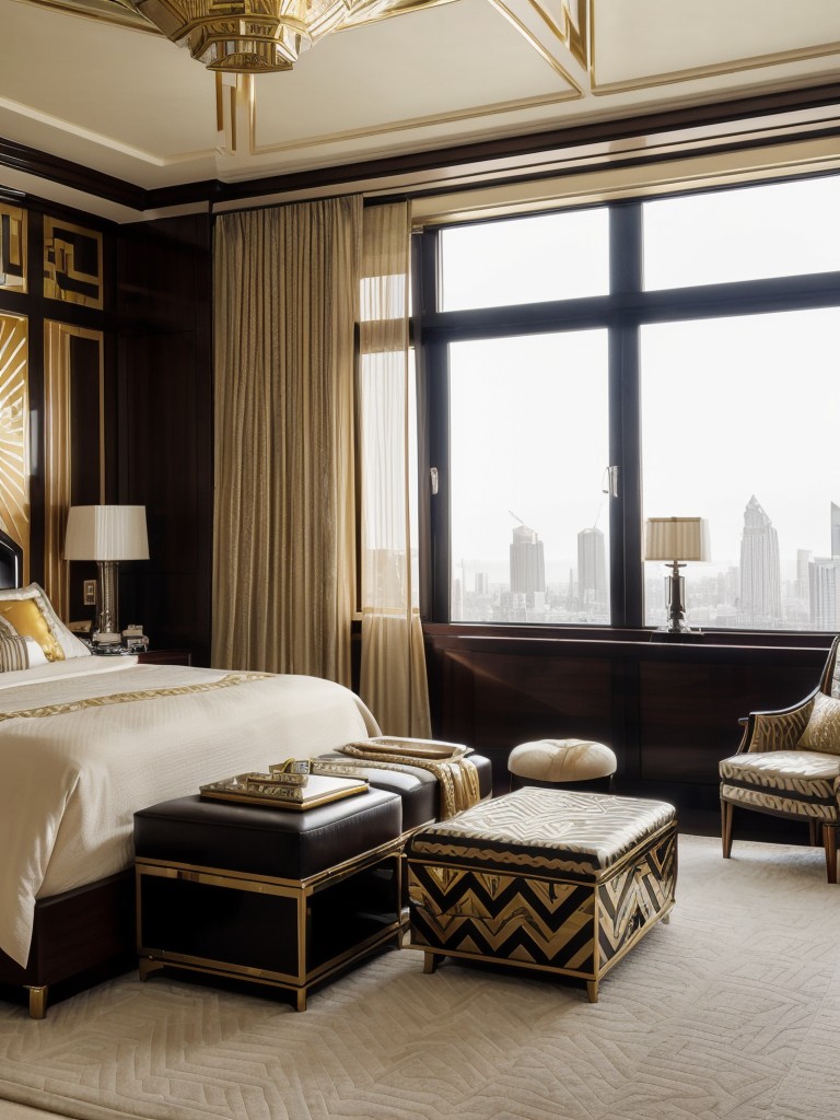 Roaring Twenties-Inspired Art Deco Bedroom Decor for a Luxe Apartment